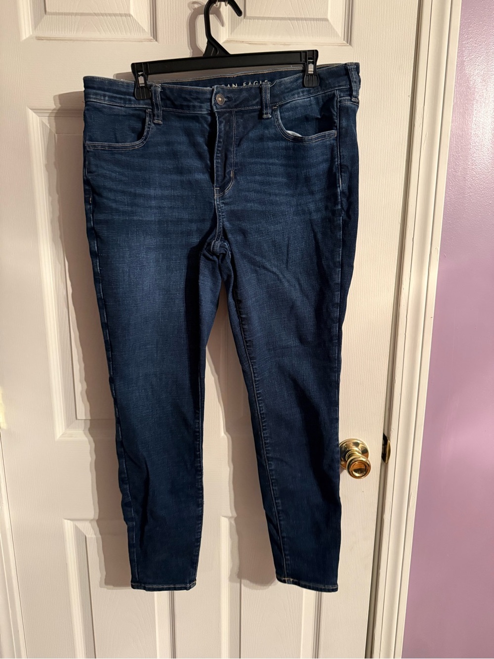 American Eagle Outfitters Dark Blue Stretch Jeggings